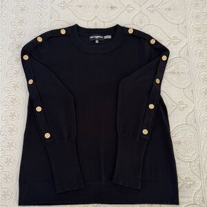 Karl Lagerfeld Black Knit Sweater